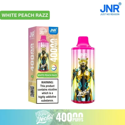 White Peach Razz | Léopard 40K Puffs Disposable Vape